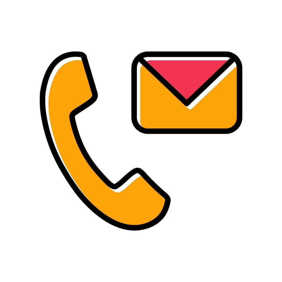Contact Us Icon Design vector