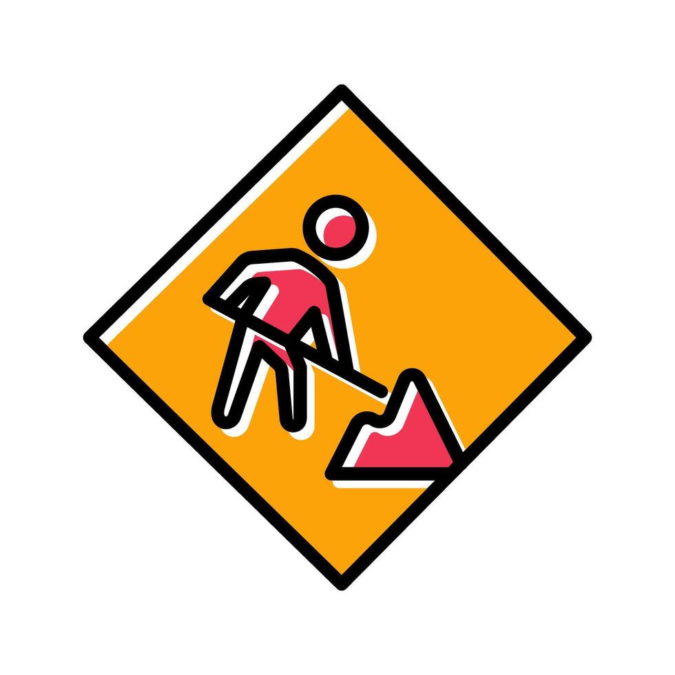 Construction Sign Icon Design vector