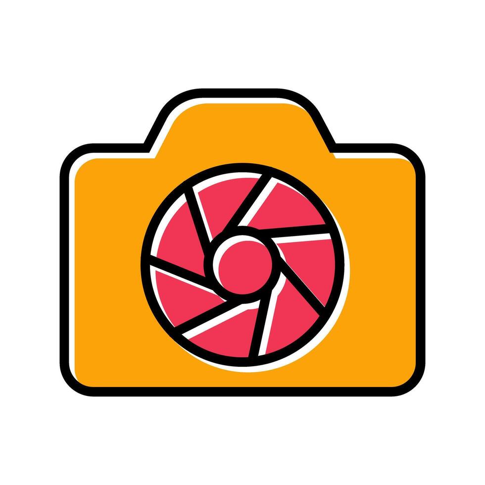 Lens Magic Icon Design vector