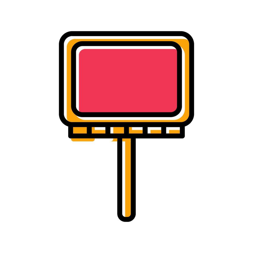 Billboard Icon Design vector
