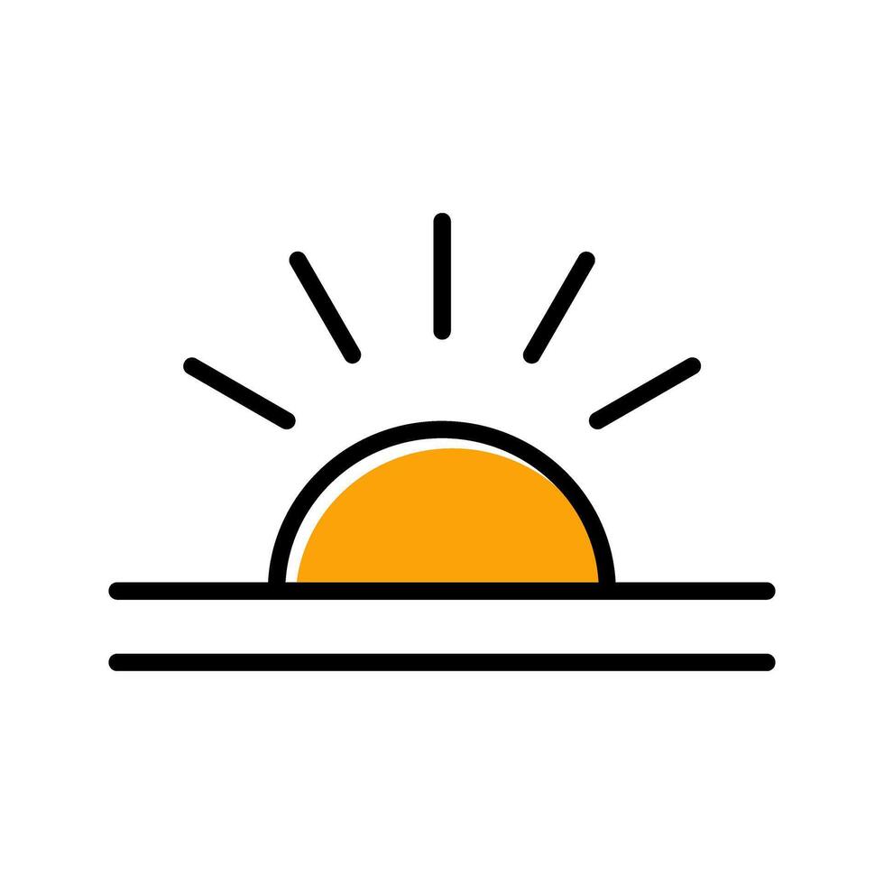 Sunrise Icon Design vector