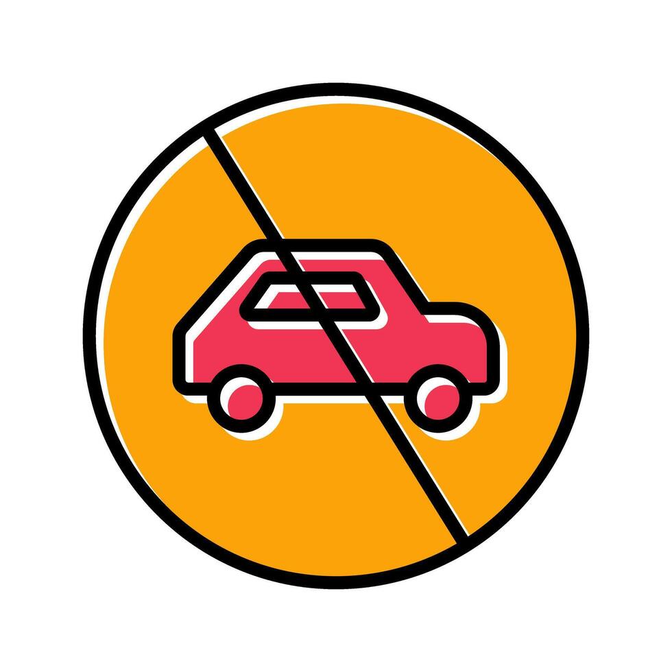 Prohibited Sign Icon Design vector