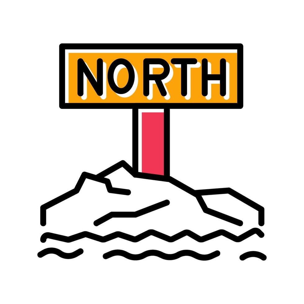 Northpole Icon Design vector