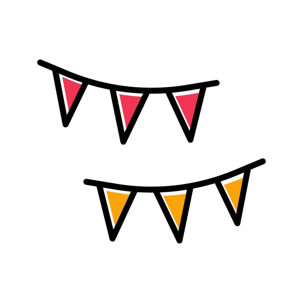 Streamers Icon Design vector