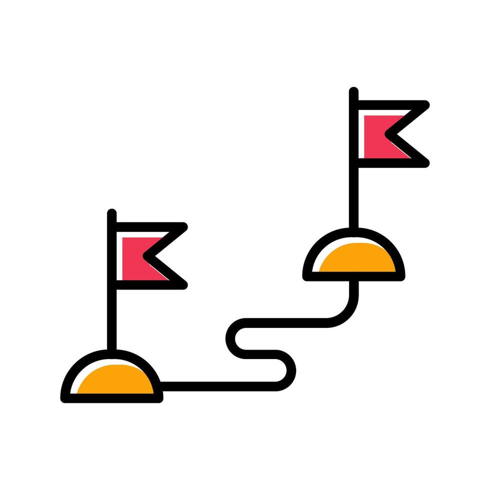 Milestones Icon Design vector