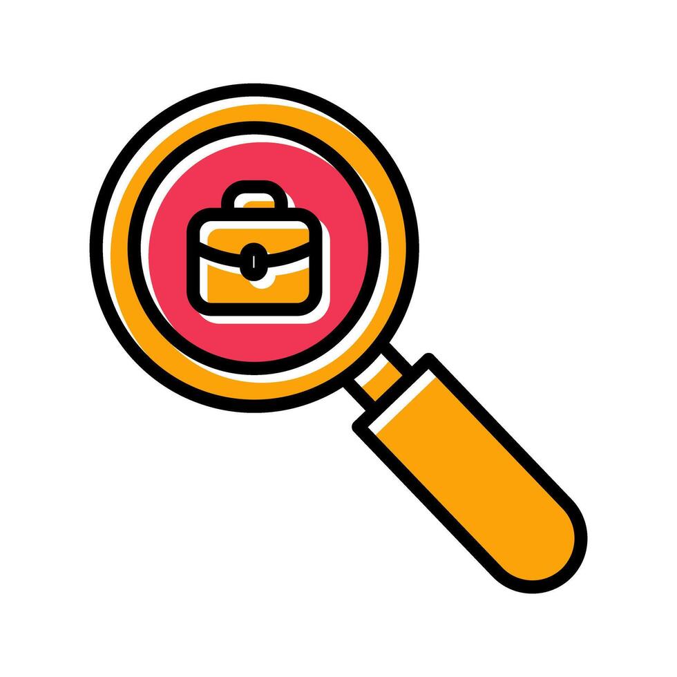 Job Hunting Icon Design vector