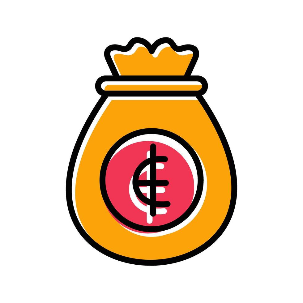 Money Bag Icon Design vector