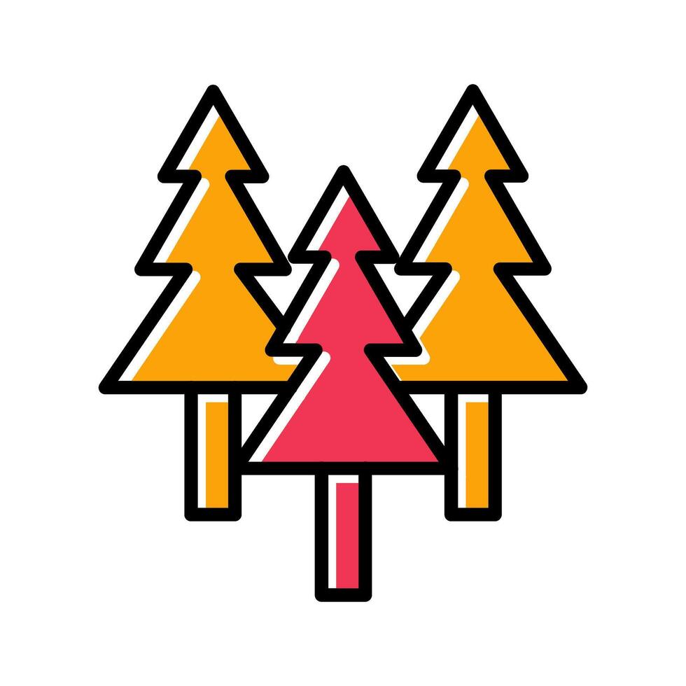 Evergreen Tree Icon Design vector