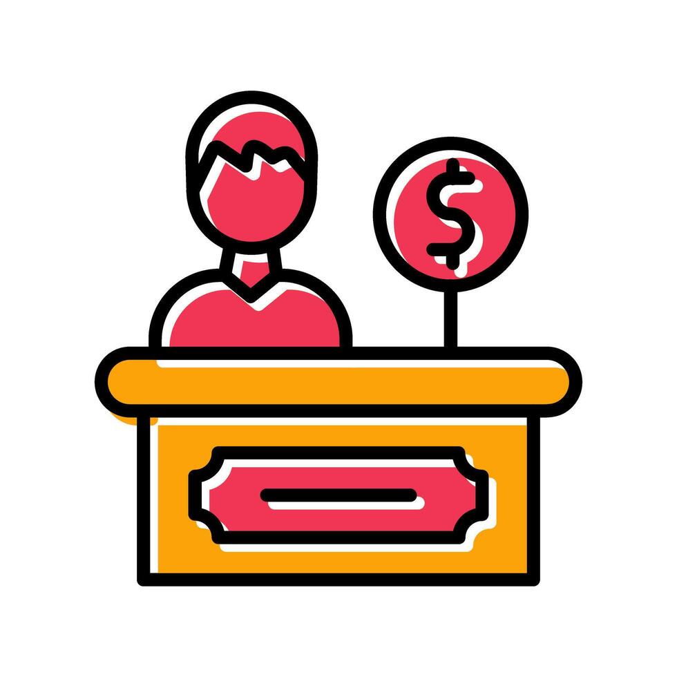 Cashier Icon Design vector