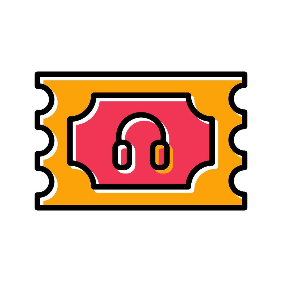 Support Ticket Icon Design vector