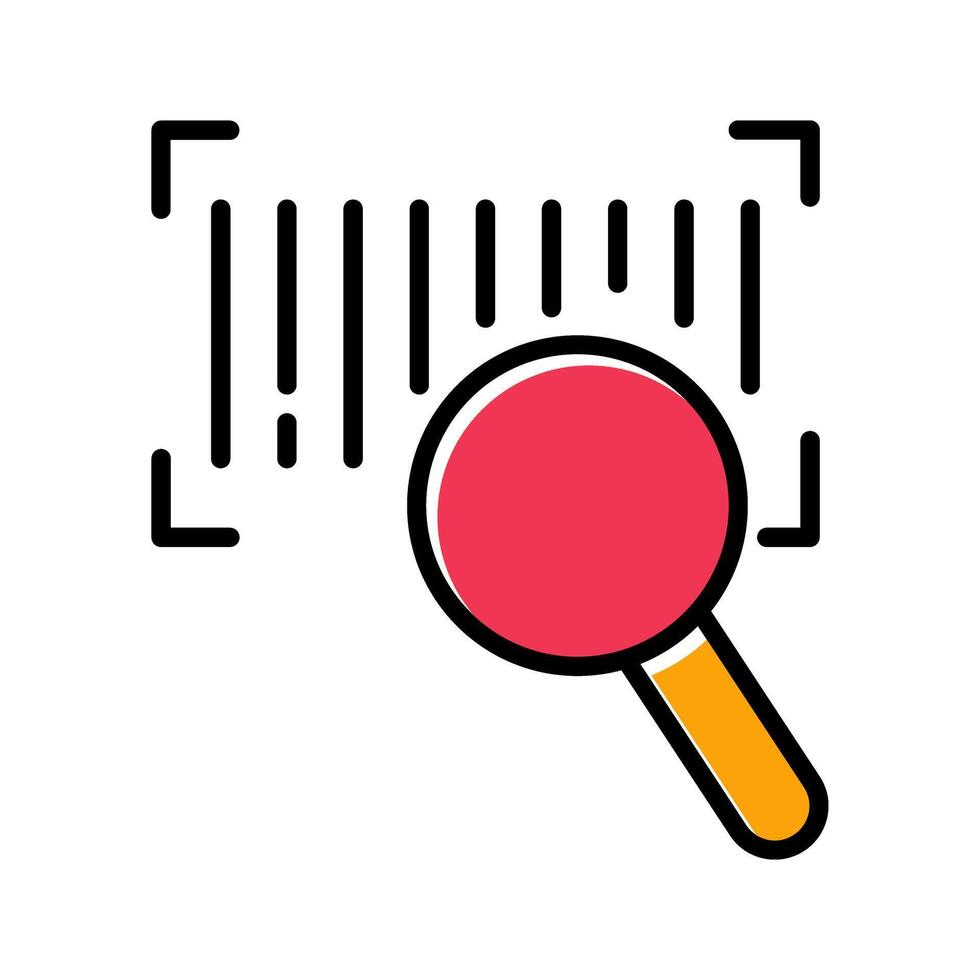 Barcode Database Icon Design vector