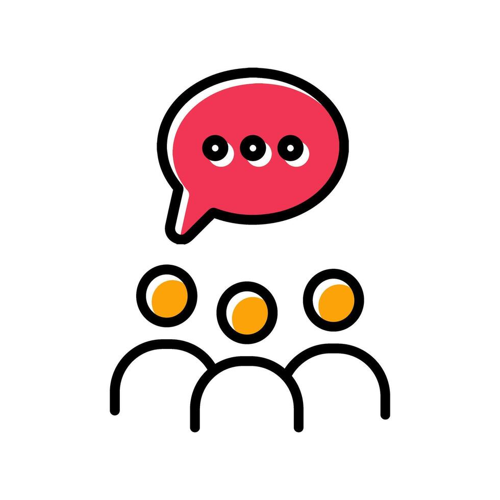 Group Chat Icon Design vector