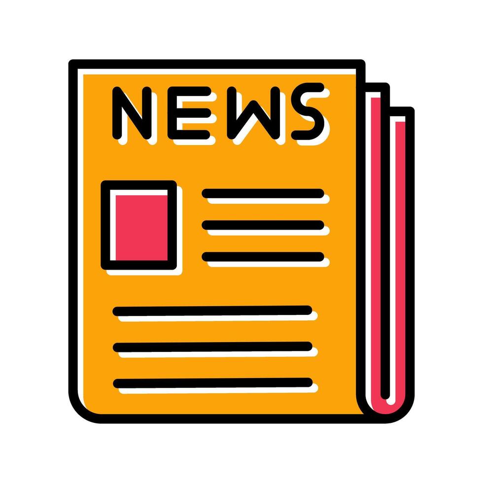 News Bulletin Icon Design vector