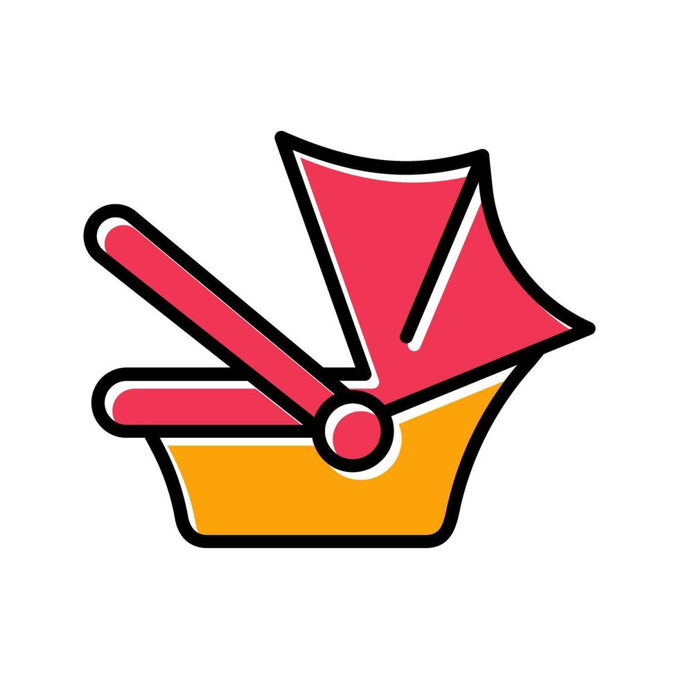Car Seat Safety Icon Design vector