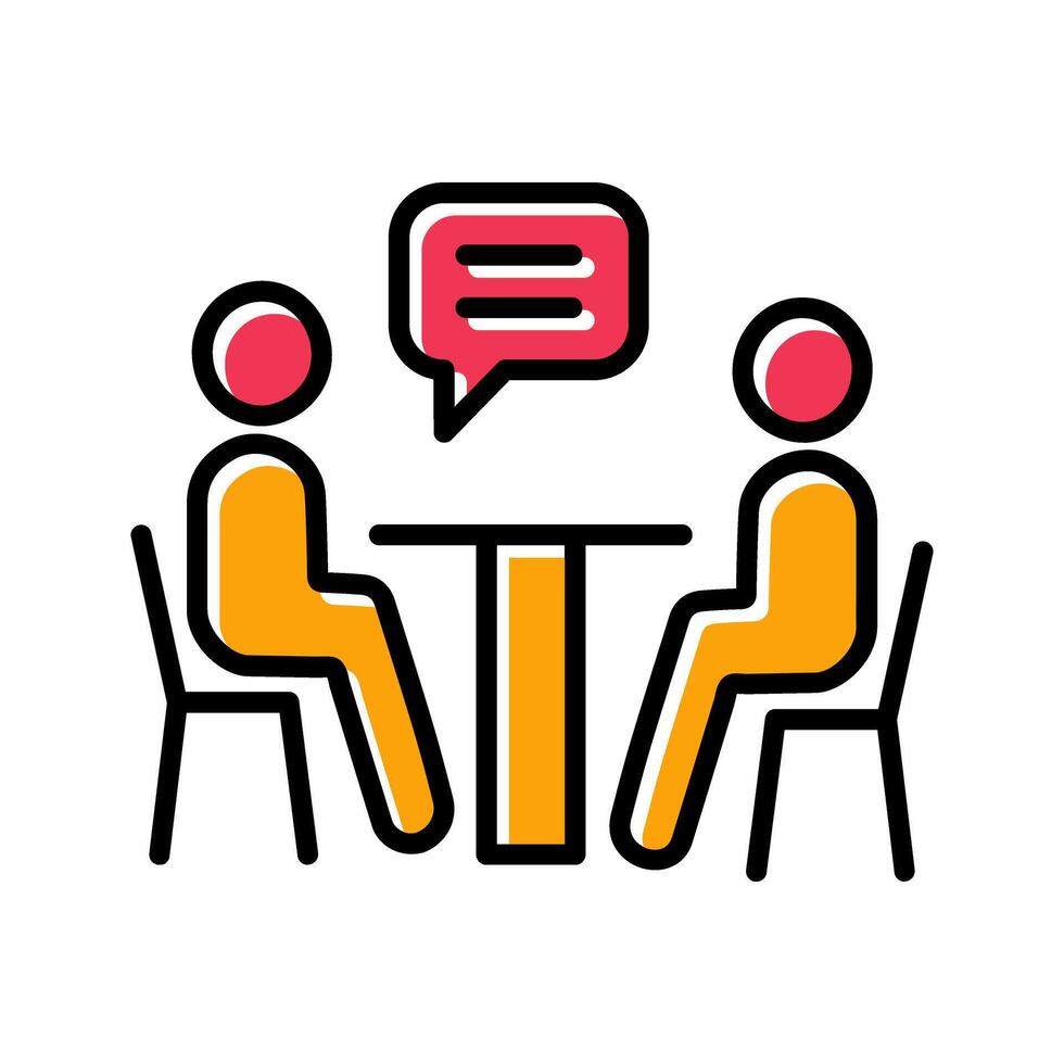 News Interview Icon Design vector