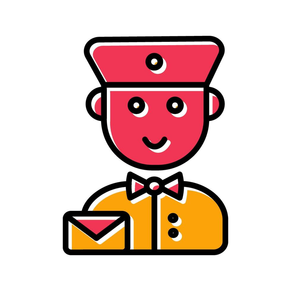 Mail Carrier Icon Design vector