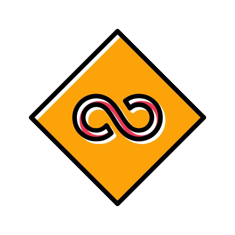 Infinity Sign Icon Design vector