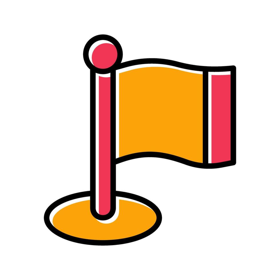 Flagpole Icon Design vector