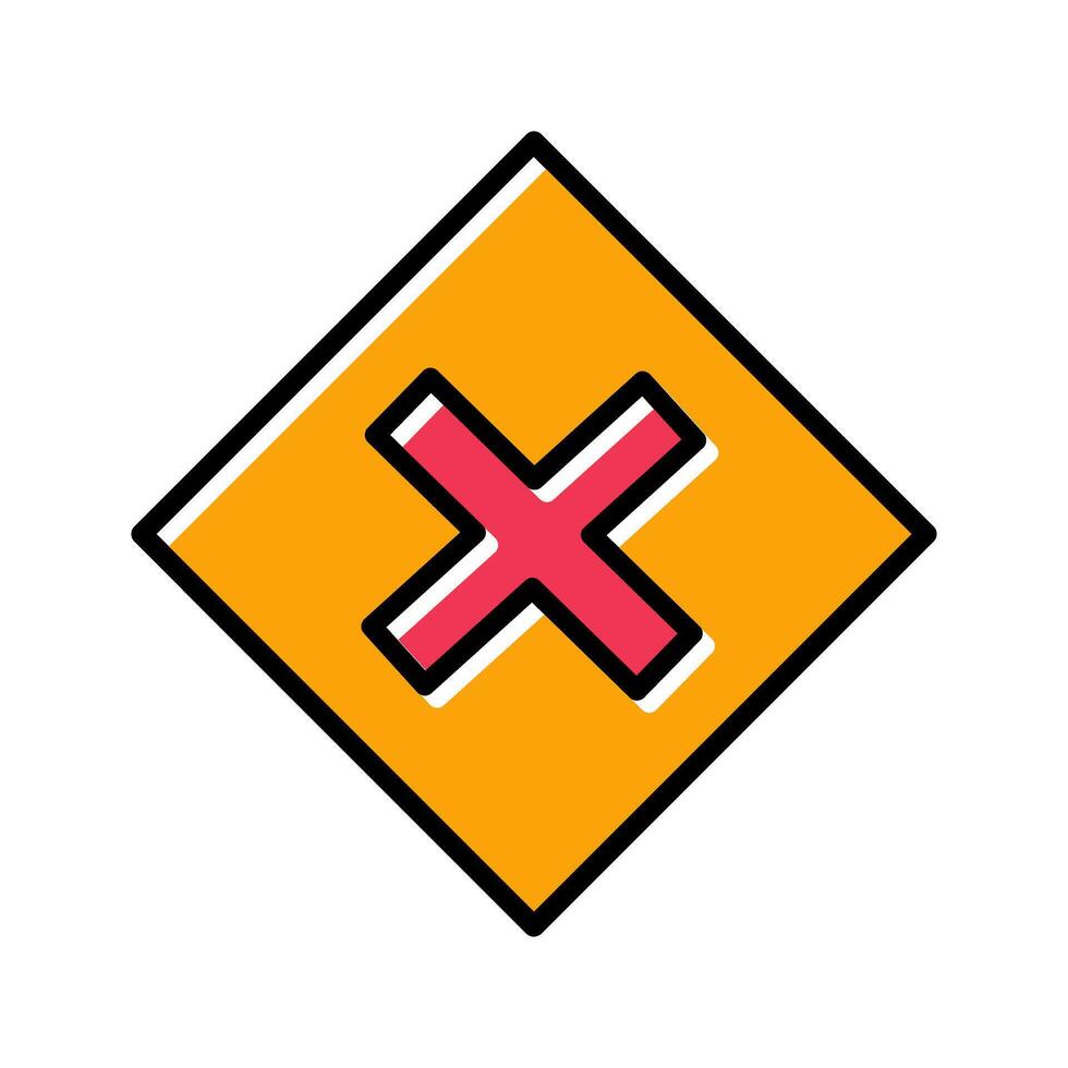 Multiplication Sign Icon Design vector