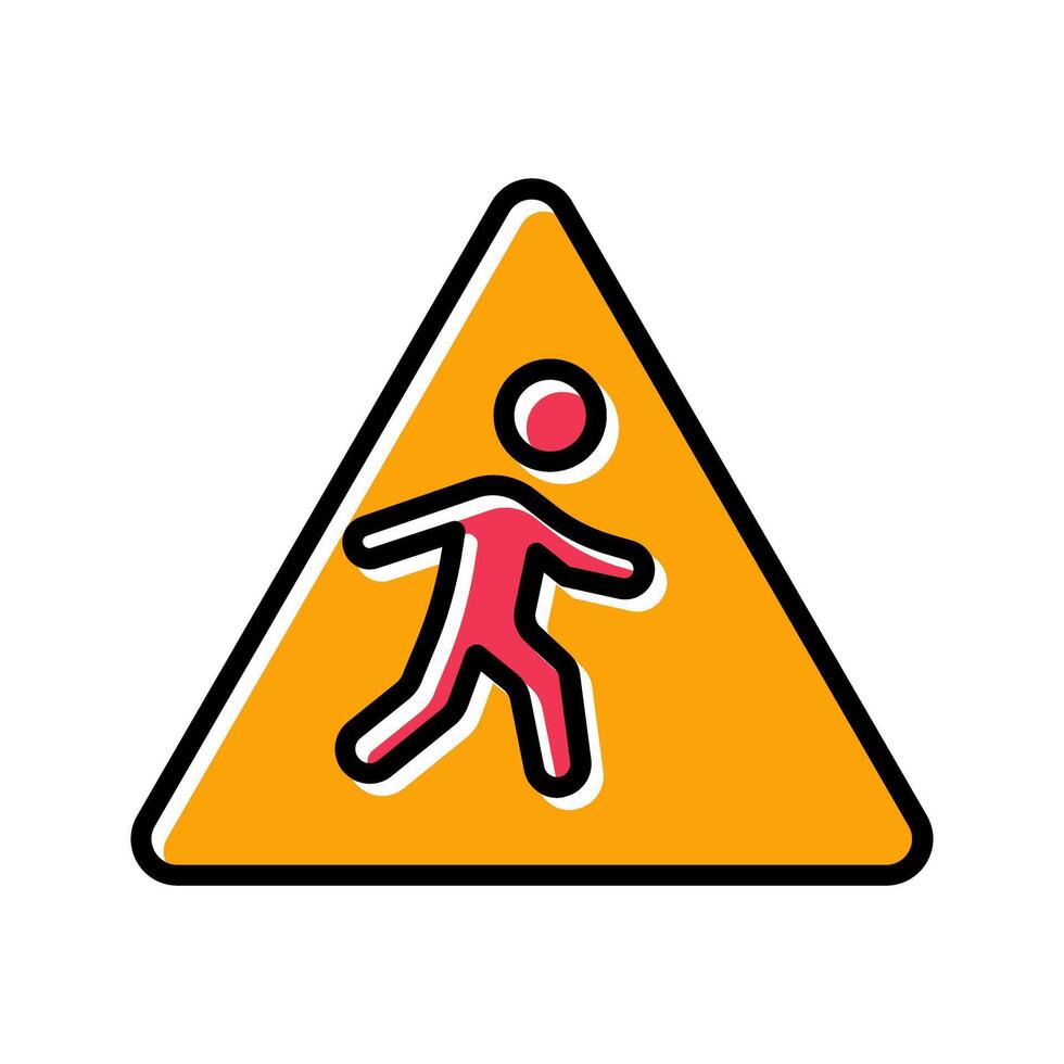 Children Crossing Icon Design vector