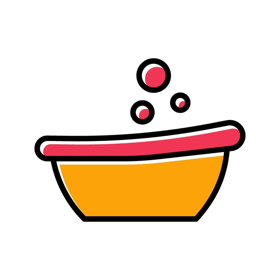 Bubble Bath Icon Design vector
