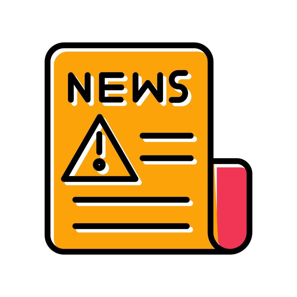 News Alert Icon Design vector