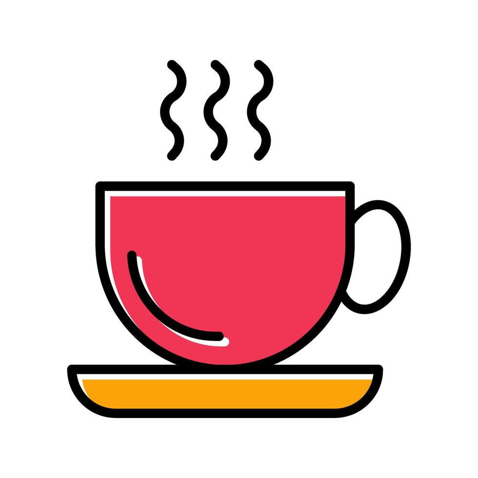 Hot Coffee Icon Design vector