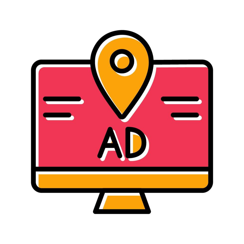Ad Tracking Icon Design vector