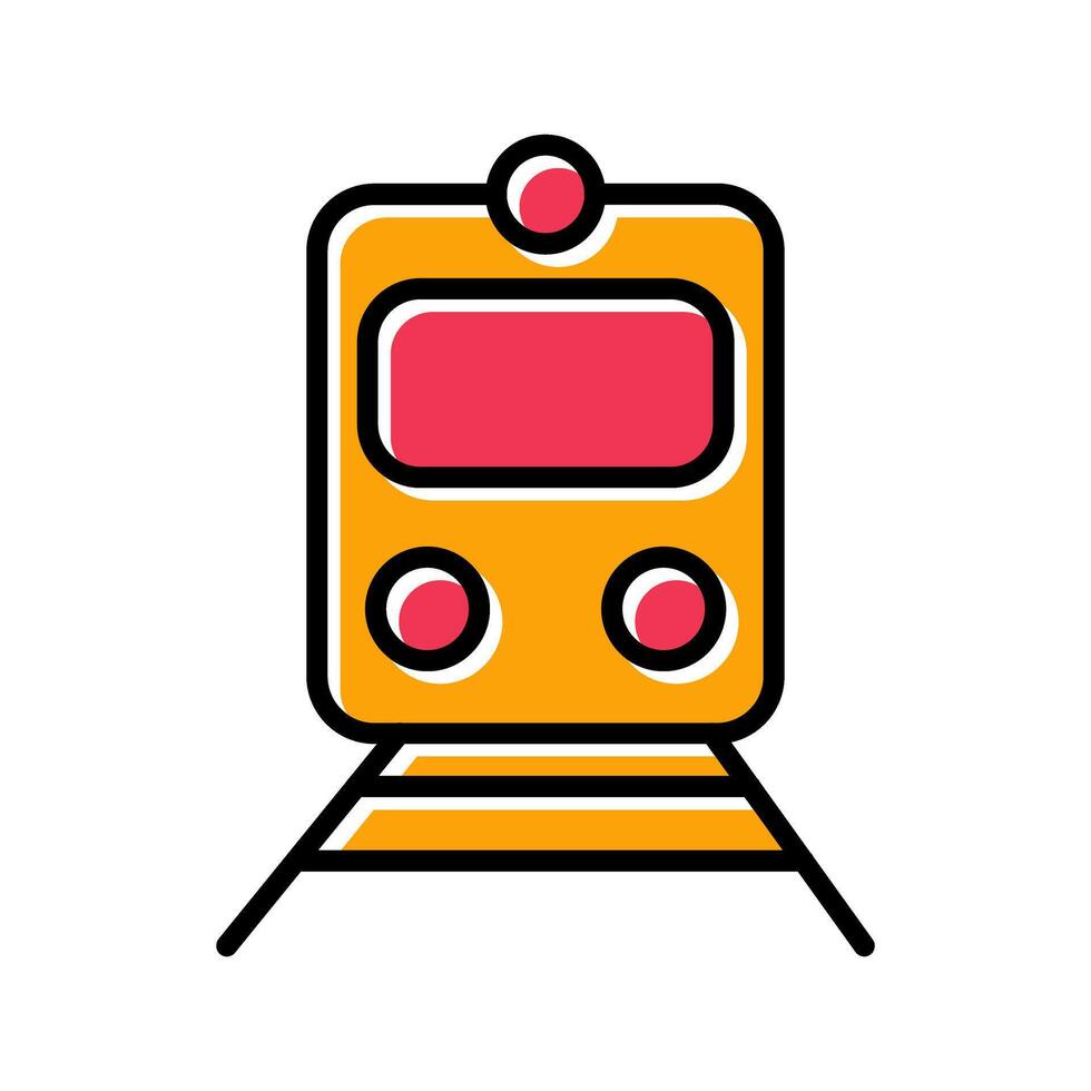 Railway Car Icon Design vector