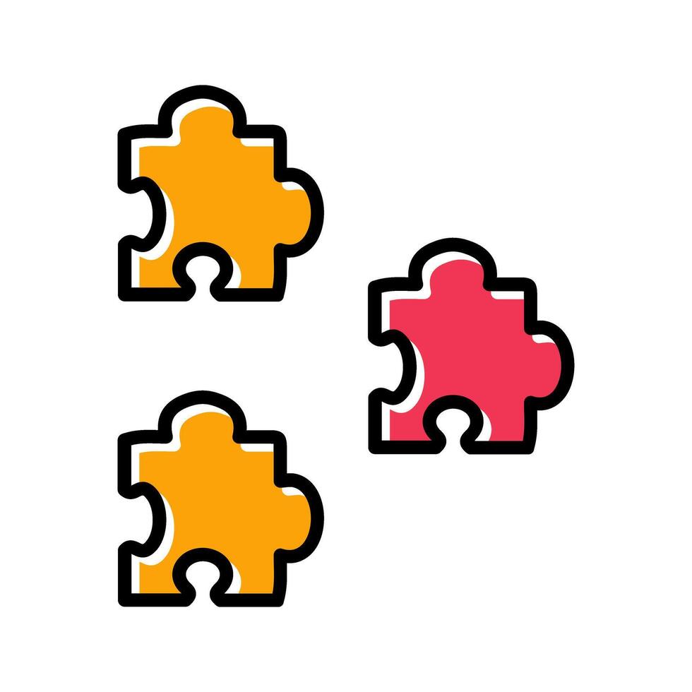 Puzzle Icon Design vector