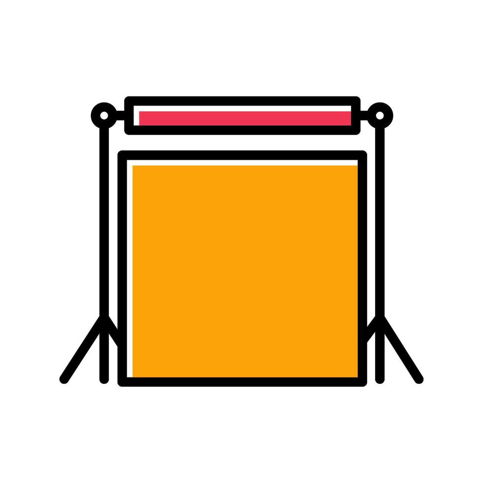Photography Backdrops Icon Design vector