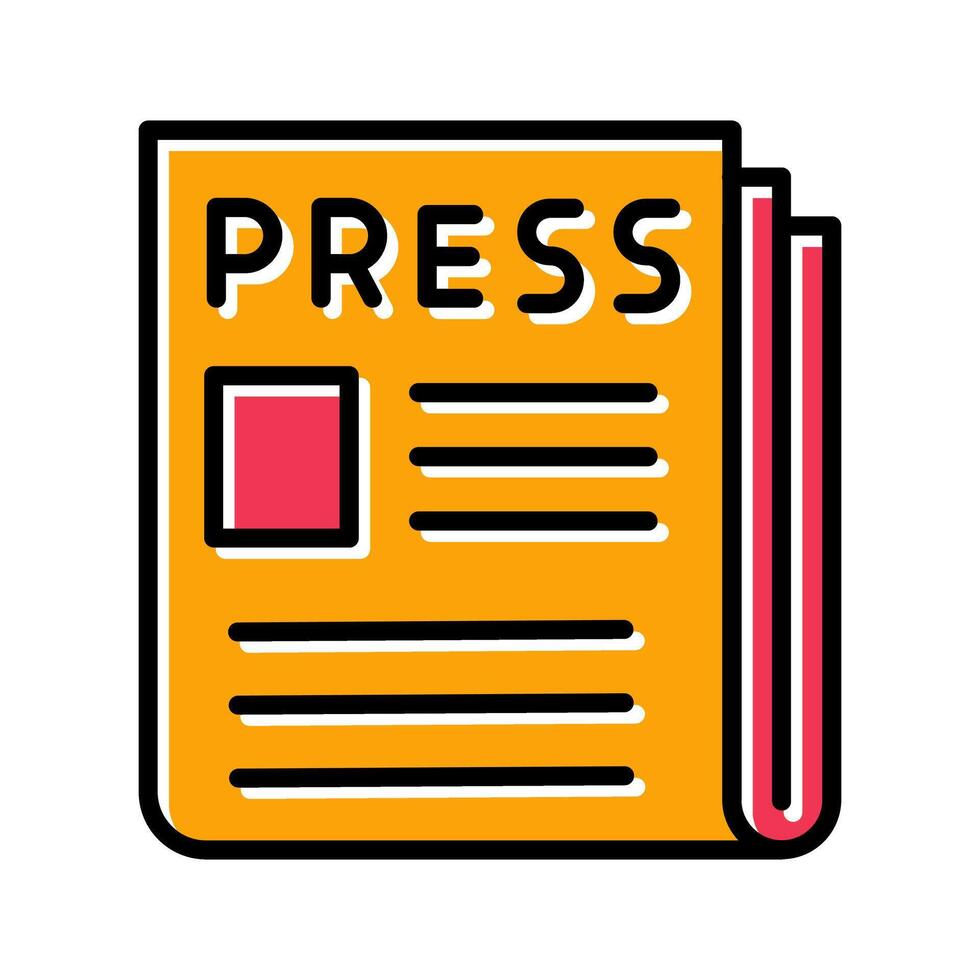 Press Release Icon Design vector