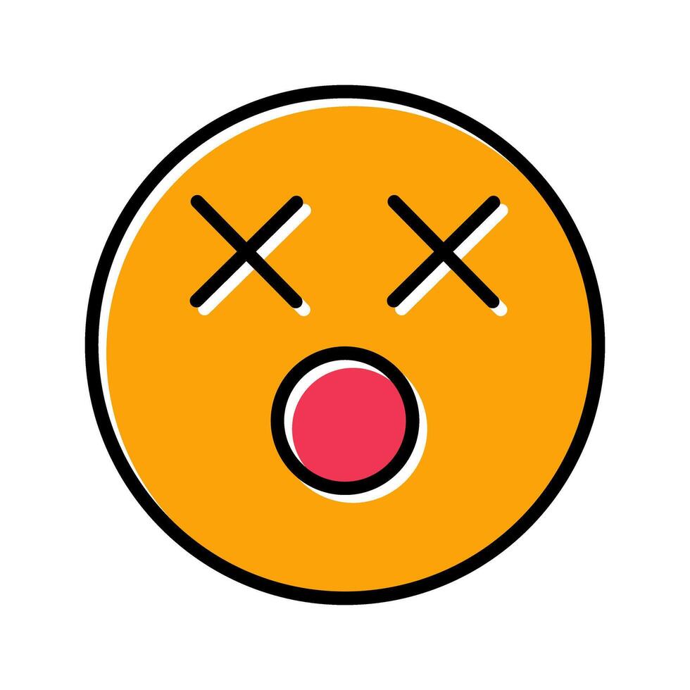 Dizzy Face Icon Design vector