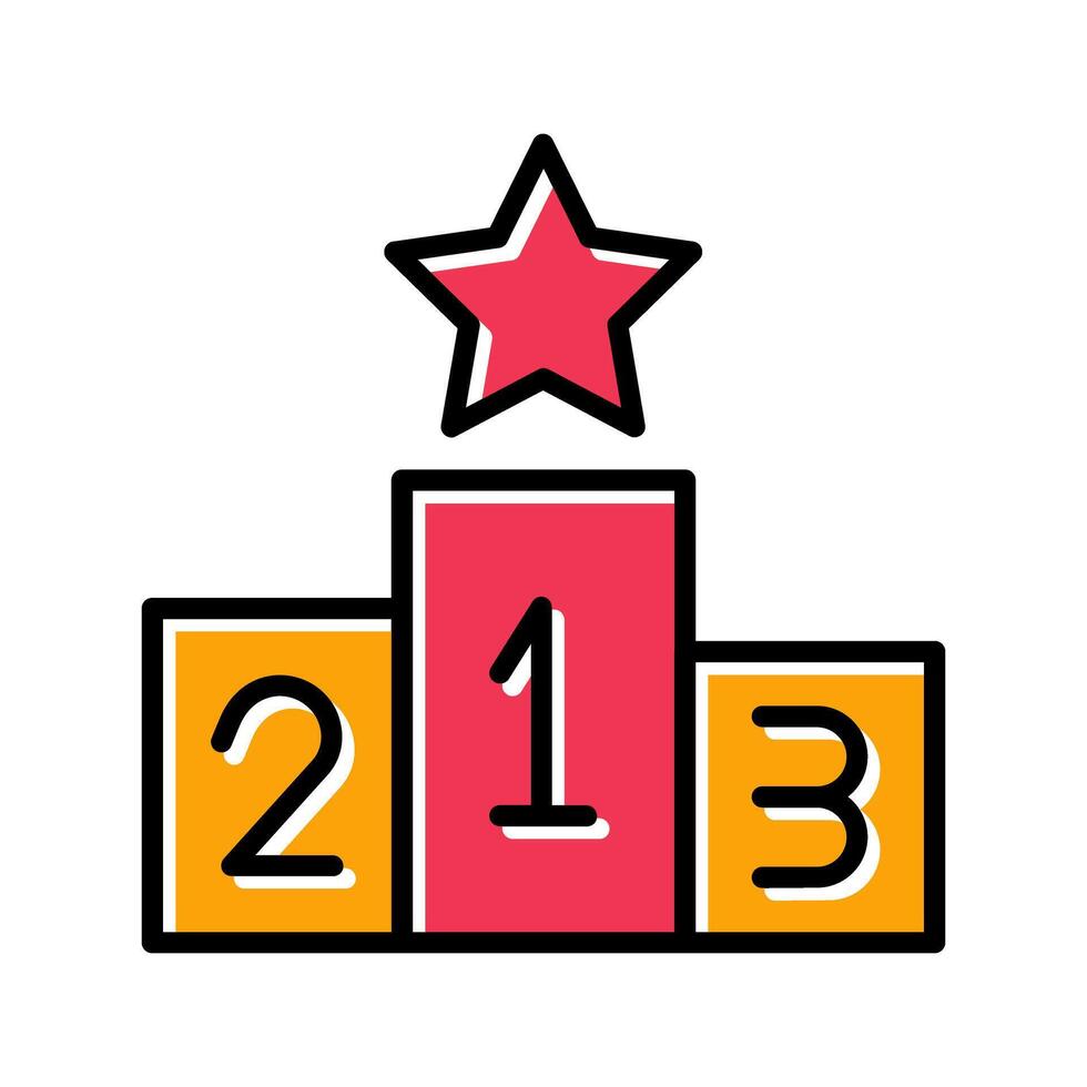 Podium Icon Design vector
