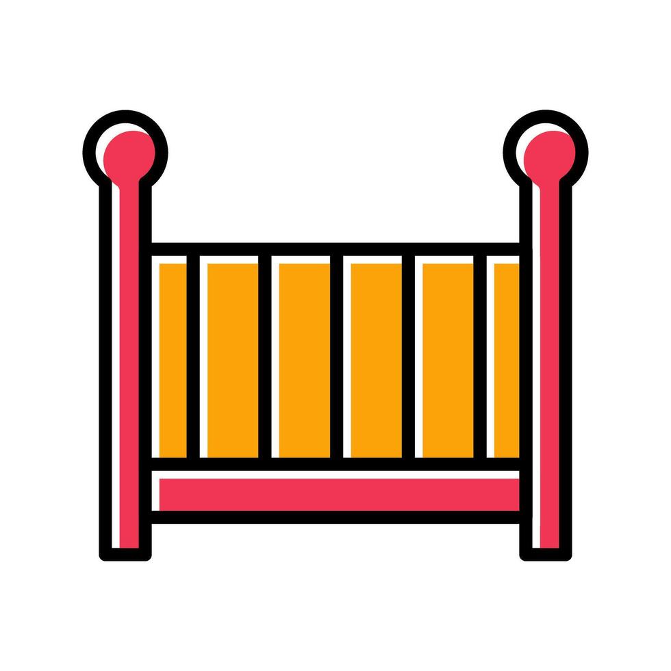 Nursery Cots Icon Design vector