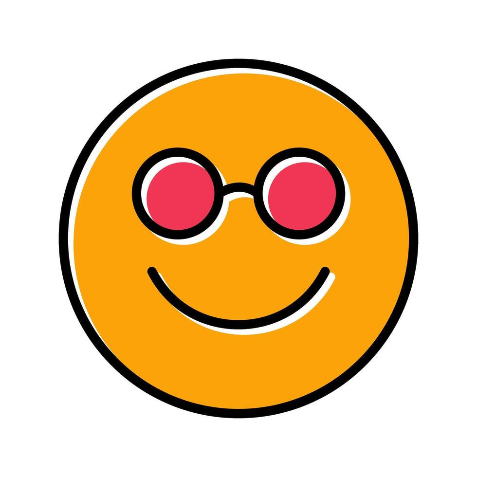 Nerd Face Icon Design vector