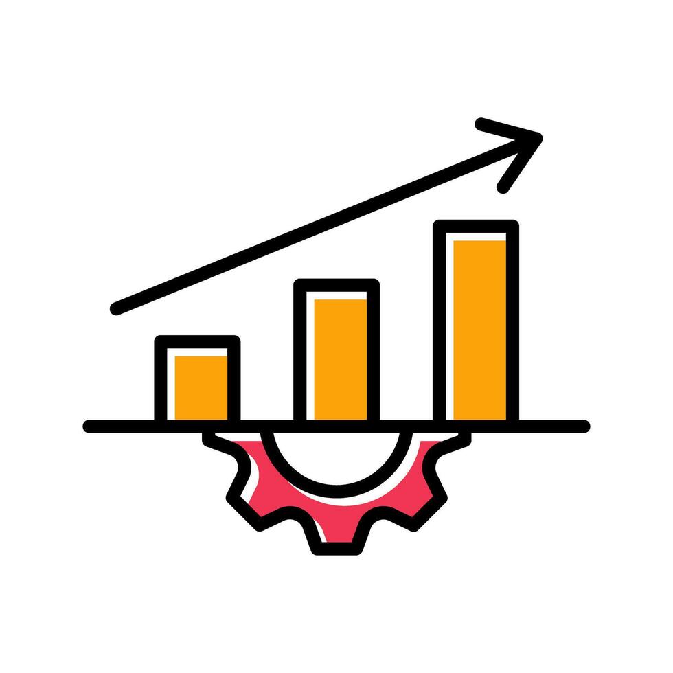 Performance Metrics Icon Design vector