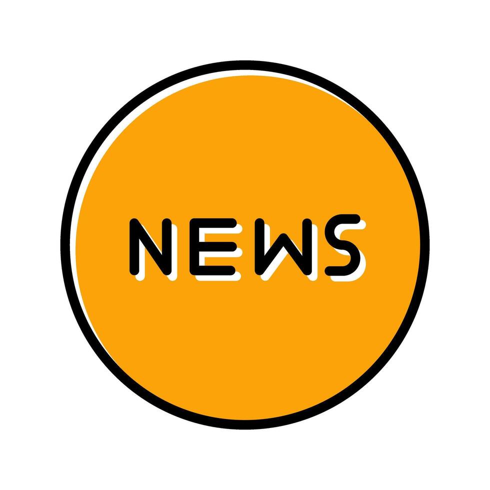 News Icon Icon Design vector