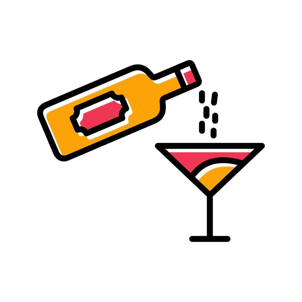 Wine Pour Icon Design vector