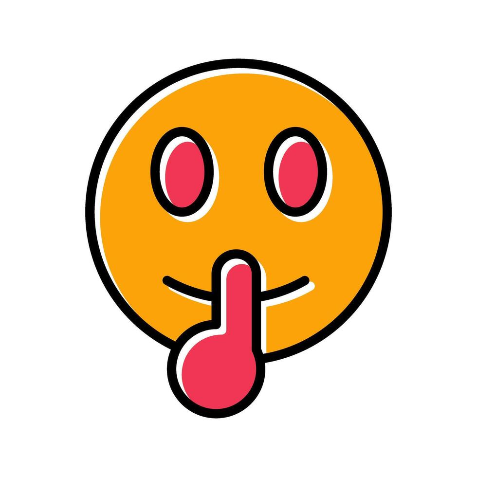 Shushing Face Icon Design vector
