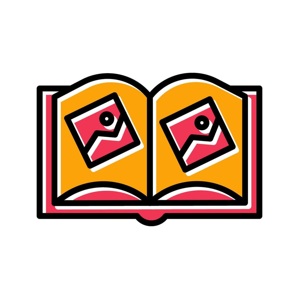 Memory Book Icon Design vector