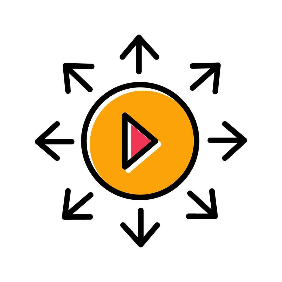 Viral Content Icon Design vector
