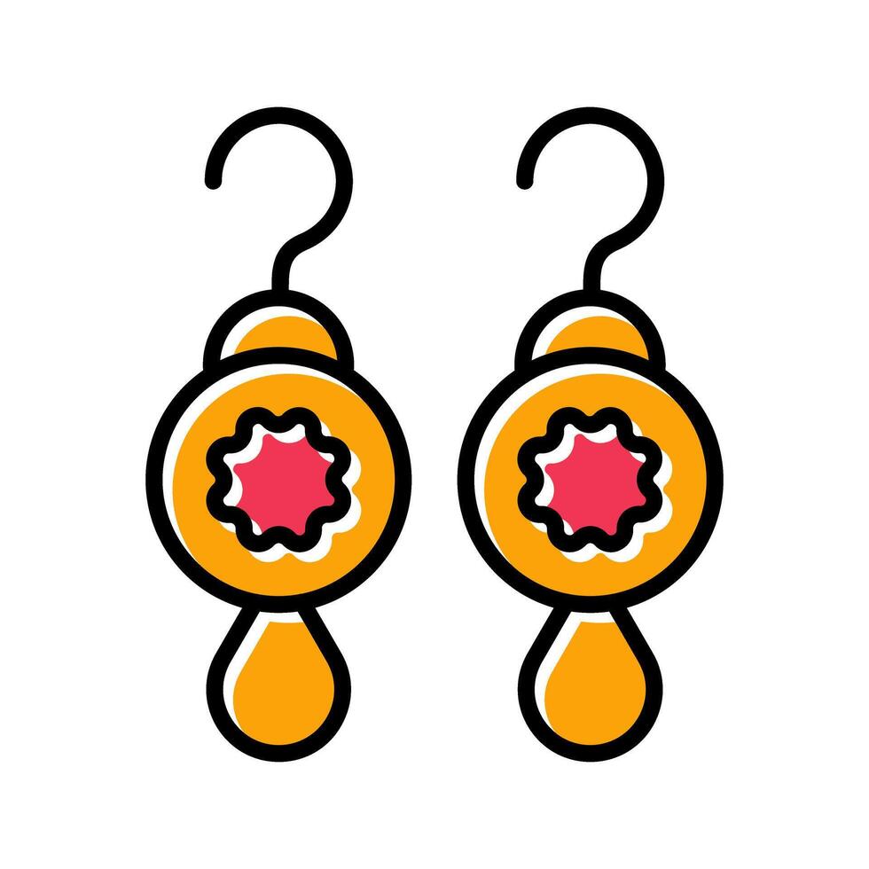 Earrings Icon Design vector