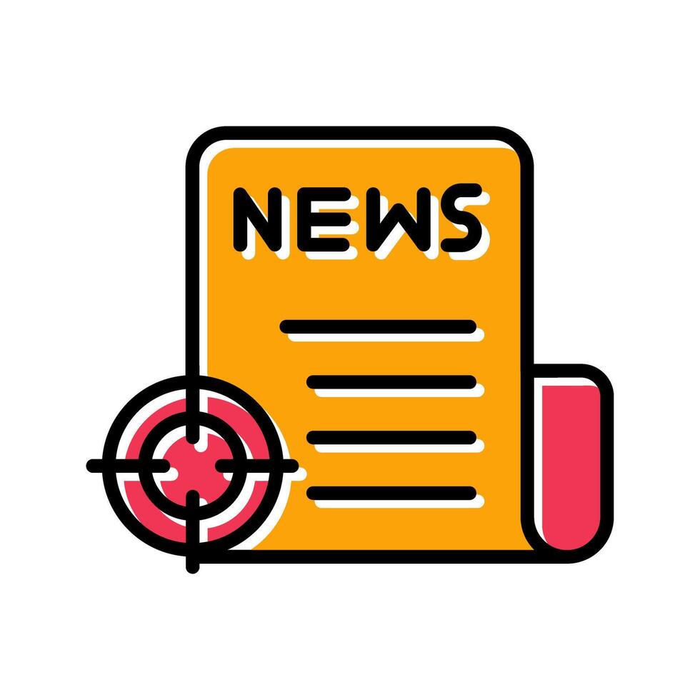 News Scoop Icon Design vector