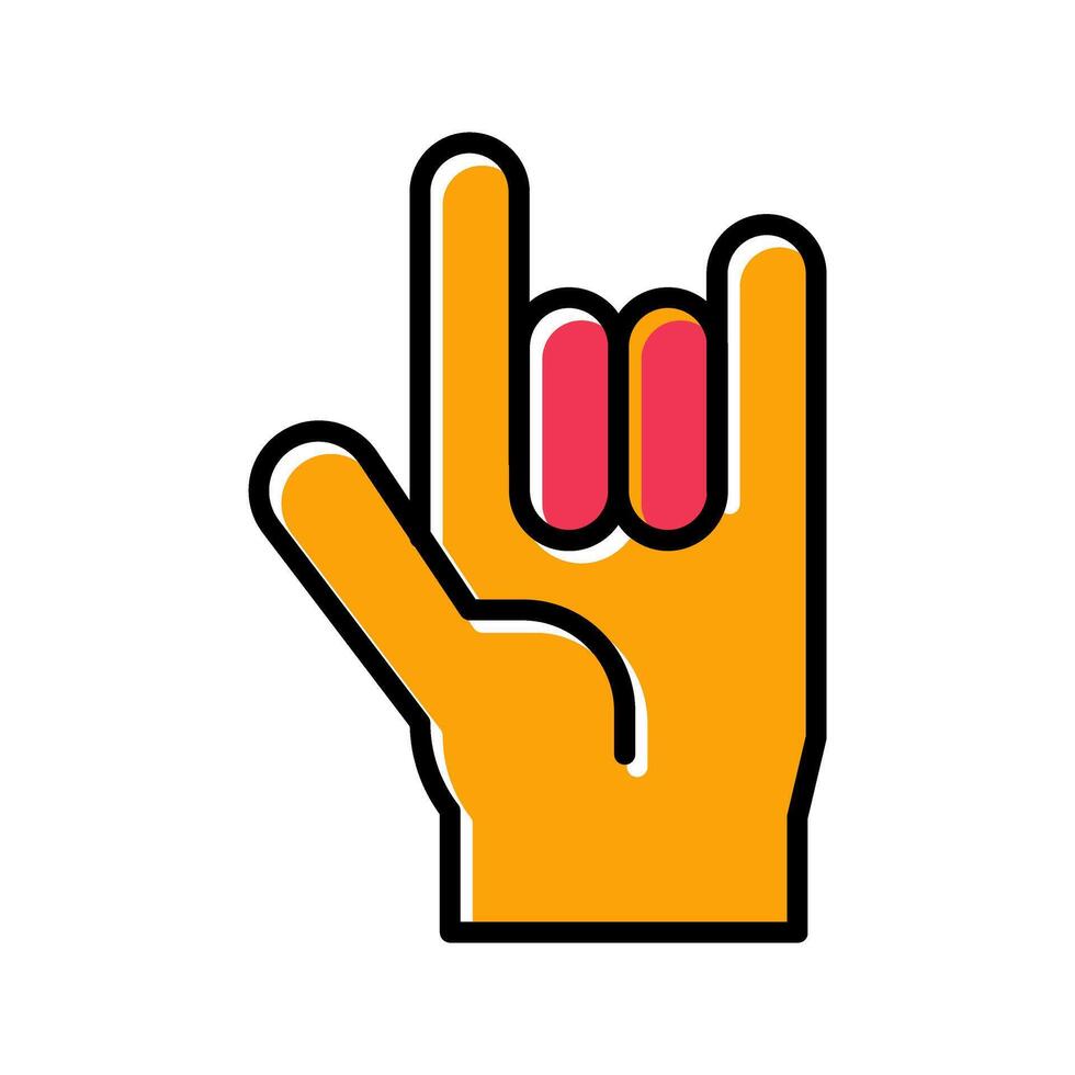 Love You Gesture Icon Design vector