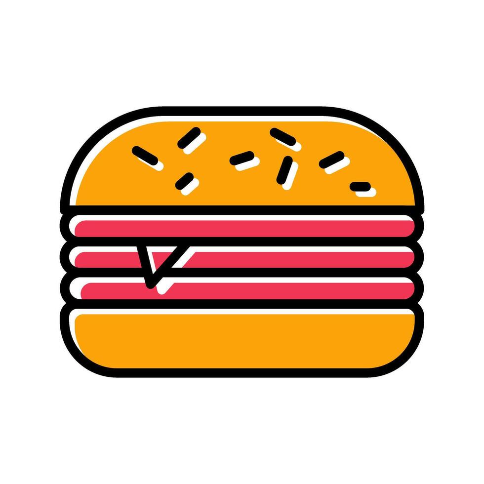 Burger Icon Design vector