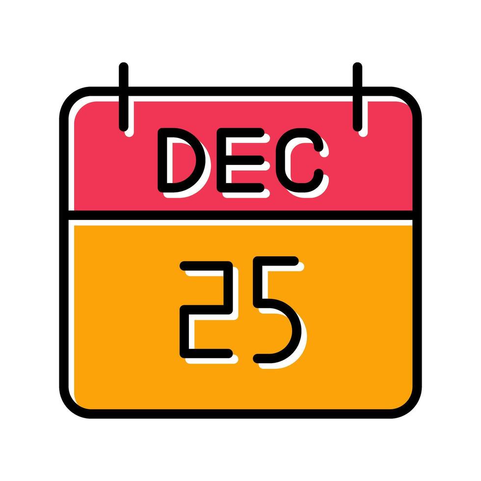 25 December Icon Design vector