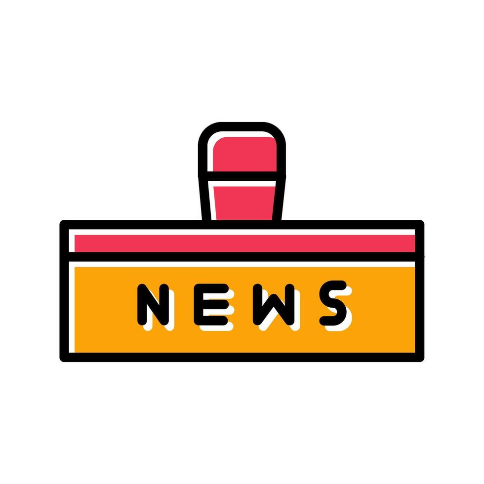 News Studio Icon Design vector