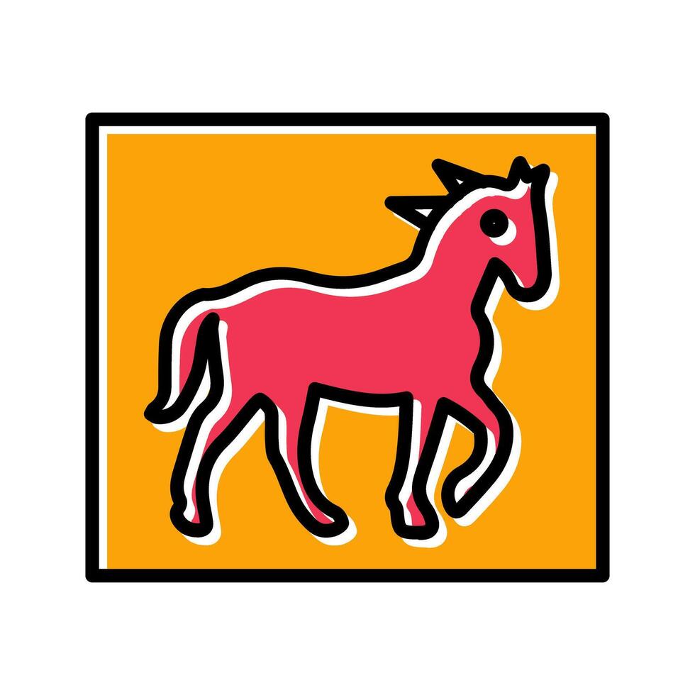Pin the Tail Game Icon Design vector