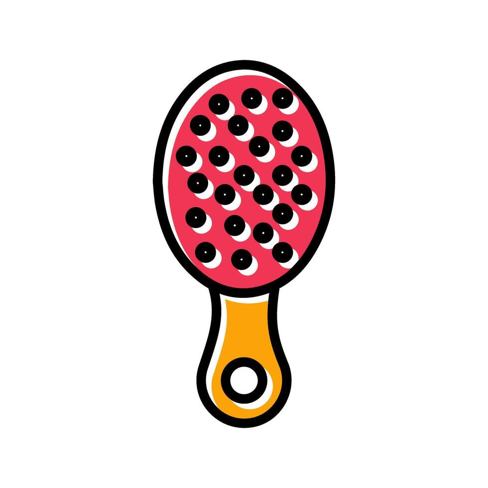 Baby Hairbrush Icon Design vector